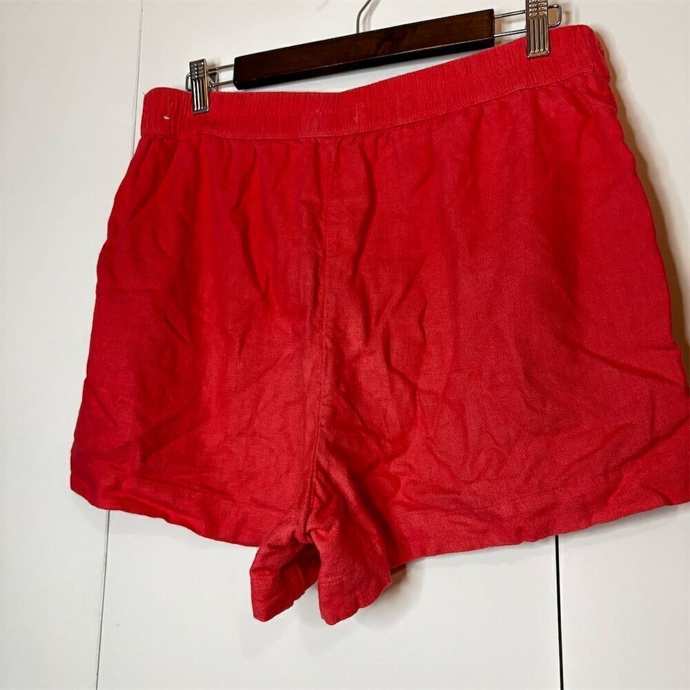 Abercrombie & Fitch Women's Coral Casual Shorts Size L Summer Wear - Picture 2 of 4